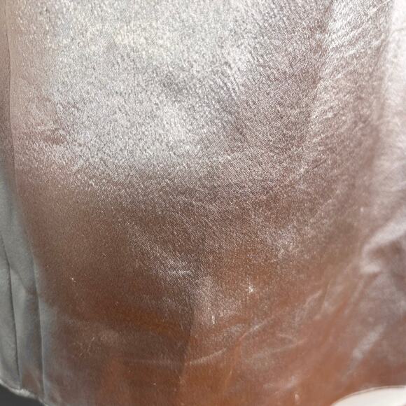 Ramy Brook Top Medium Halter Metallic Gold Dressy Glam - Picture 9 of 12